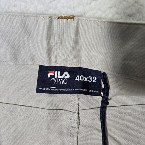 Fila x 2Pac Mens 40x32 Carpenter Cargo Pants Lightweight Stretch - Picture 5 of 11